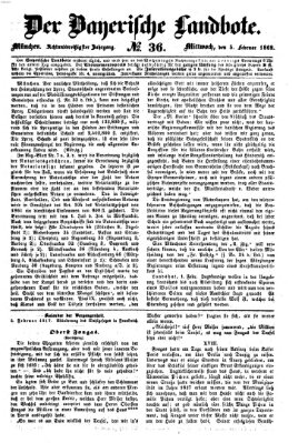 Der Bayerische Landbote Mittwoch 5. Februar 1862