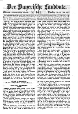 Der Bayerische Landbote Dienstag 10. Juni 1862