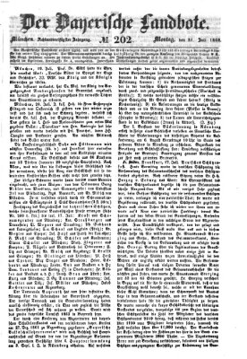 Der Bayerische Landbote Montag 21. Juli 1862