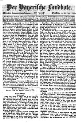 Der Bayerische Landbote Samstag 26. Juli 1862