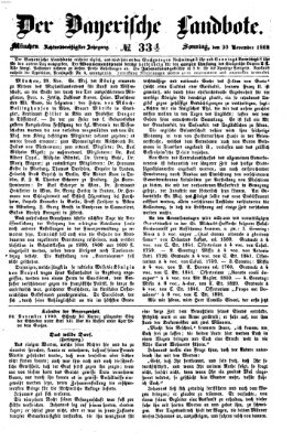 Der Bayerische Landbote Sonntag 30. November 1862