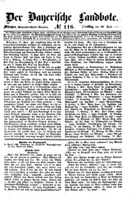 Der Bayerische Landbote Dienstag 28. April 1863