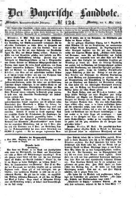 Der Bayerische Landbote Montag 4. Mai 1863