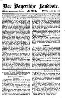Der Bayerische Landbote Montag 20. Juli 1863