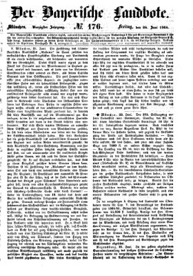 Der Bayerische Landbote Freitag 24. Juni 1864