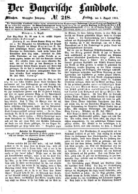 Der Bayerische Landbote Freitag 5. August 1864