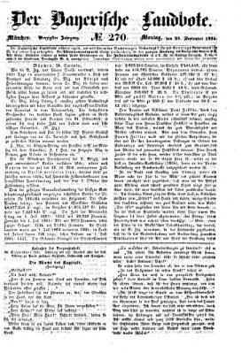 Der Bayerische Landbote Montag 26. September 1864