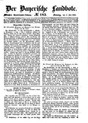 Der Bayerische Landbote Sonntag 2. Juli 1865