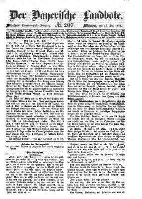 Der Bayerische Landbote Mittwoch 26. Juli 1865
