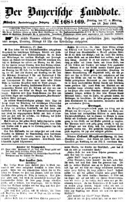Der Bayerische Landbote Sonntag 17. Juni 1866