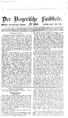 Der Bayerische Landbote Freitag 27. Juli 1866