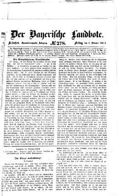 Der Bayerische Landbote Freitag 5. Oktober 1866