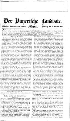 Der Bayerische Landbote Dienstag 16. Oktober 1866