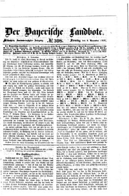 Der Bayerische Landbote Sonntag 4. November 1866