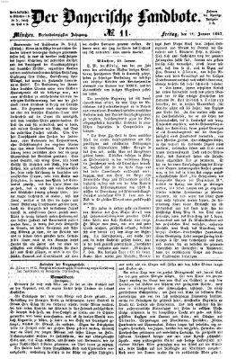 Der Bayerische Landbote Freitag 11. Januar 1867