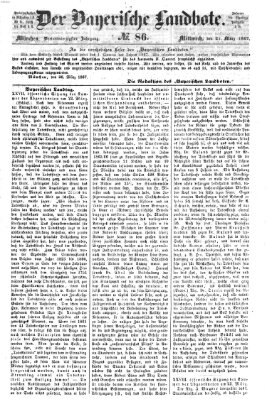 Der Bayerische Landbote Mittwoch 27. März 1867