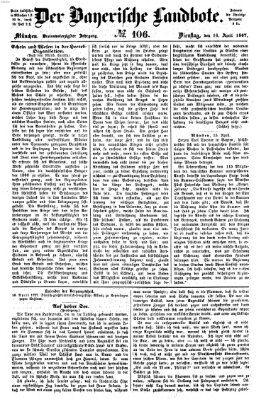 Der Bayerische Landbote Dienstag 16. April 1867
