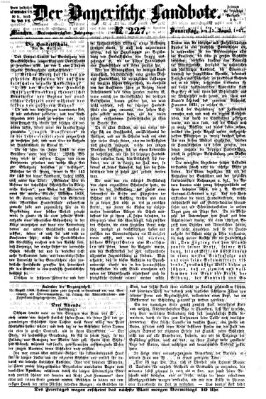 Der Bayerische Landbote Donnerstag 15. August 1867