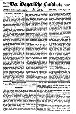 Der Bayerische Landbote Donnerstag 22. August 1867