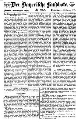 Der Bayerische Landbote Donnerstag 12. September 1867