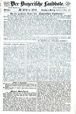 Der Bayerische Landbote Sonntag 29. September 1867
