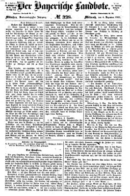 Der Bayerische Landbote Mittwoch 4. Dezember 1867
