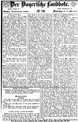 Der Bayerische Landbote Donnerstag 19. März 1868