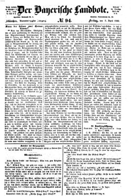 Der Bayerische Landbote Freitag 3. April 1868