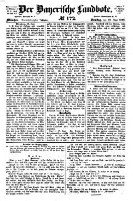 Der Bayerische Landbote Samstag 20. Juni 1868