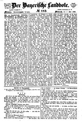 Der Bayerische Landbote Mittwoch 1. Juli 1868
