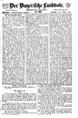 Der Bayerische Landbote Freitag 9. April 1869