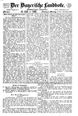 Der Bayerische Landbote Sonntag 25. April 1869