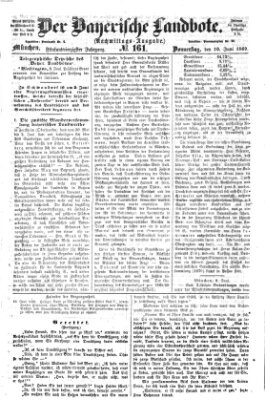 Der Bayerische Landbote Donnerstag 10. Juni 1869