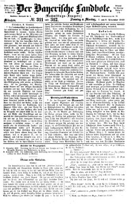 Der Bayerische Landbote Montag 8. November 1869