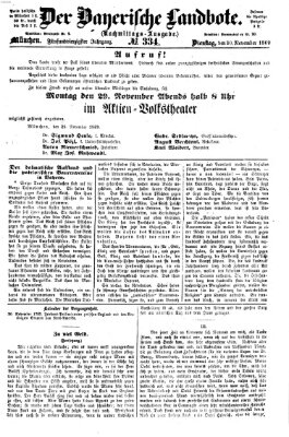 Der Bayerische Landbote Dienstag 30. November 1869
