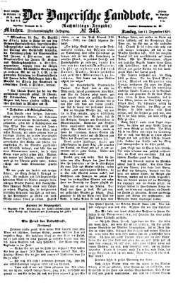 Der Bayerische Landbote Samstag 11. Dezember 1869