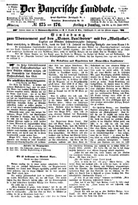 Der Bayerische Landbote Freitag 24. Juni 1870