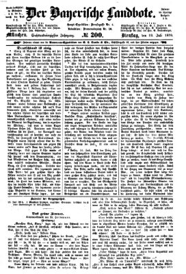 Der Bayerische Landbote Dienstag 19. Juli 1870