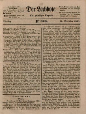 Der Lechbote Dienstag 21. November 1848