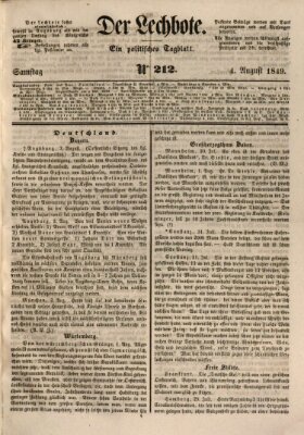 Der Lechbote Samstag 4. August 1849