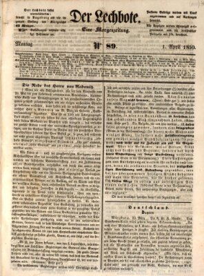 Der Lechbote Montag 1. April 1850