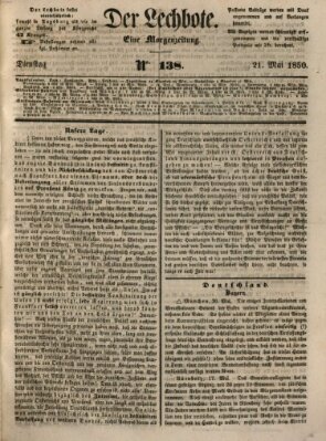 Der Lechbote Dienstag 21. Mai 1850