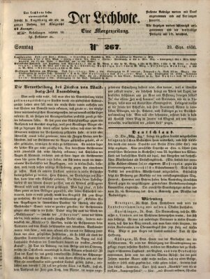 Der Lechbote Sonntag 29. September 1850
