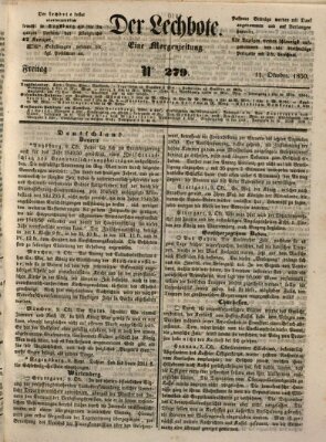 Der Lechbote Freitag 11. Oktober 1850