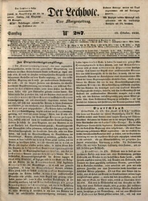 Der Lechbote Samstag 19. Oktober 1850