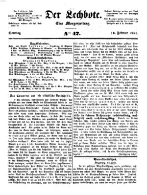 Der Lechbote Sonntag 16. Februar 1851