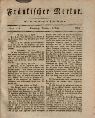 Fränkischer Merkur (Bamberger Zeitung) Montag 3. Mai 1830
