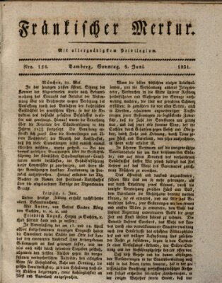 Fränkischer Merkur (Bamberger Zeitung) Sonntag 5. Juni 1831