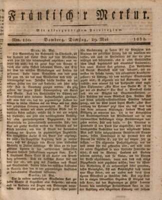 Fränkischer Merkur (Bamberger Zeitung) Dienstag 29. Mai 1832