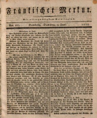 Fränkischer Merkur (Bamberger Zeitung) Samstag 9. Juni 1832